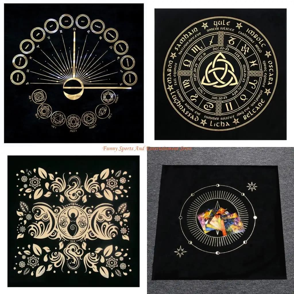 C4DE Astrology Stars Pendulum Dowsing Table Cover Divinazione Board Tovaglia