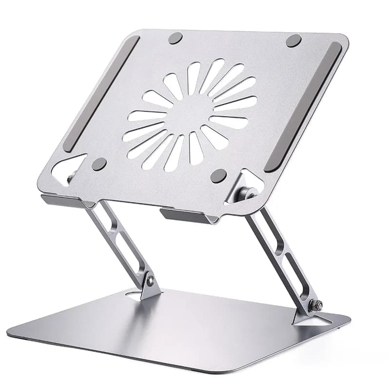 Supporto per laptop pieghevole in metallo regolabile multiangolo ergonomico IDock con ventola e HUB USB opzionale