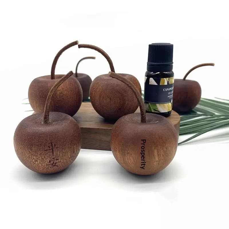 Set Diffusore di Oli Essenziali Multifunzione in Legno, Umidificatore a Ultrasuoni, Purificatore di Fragranze per Casa e Studio Yoga