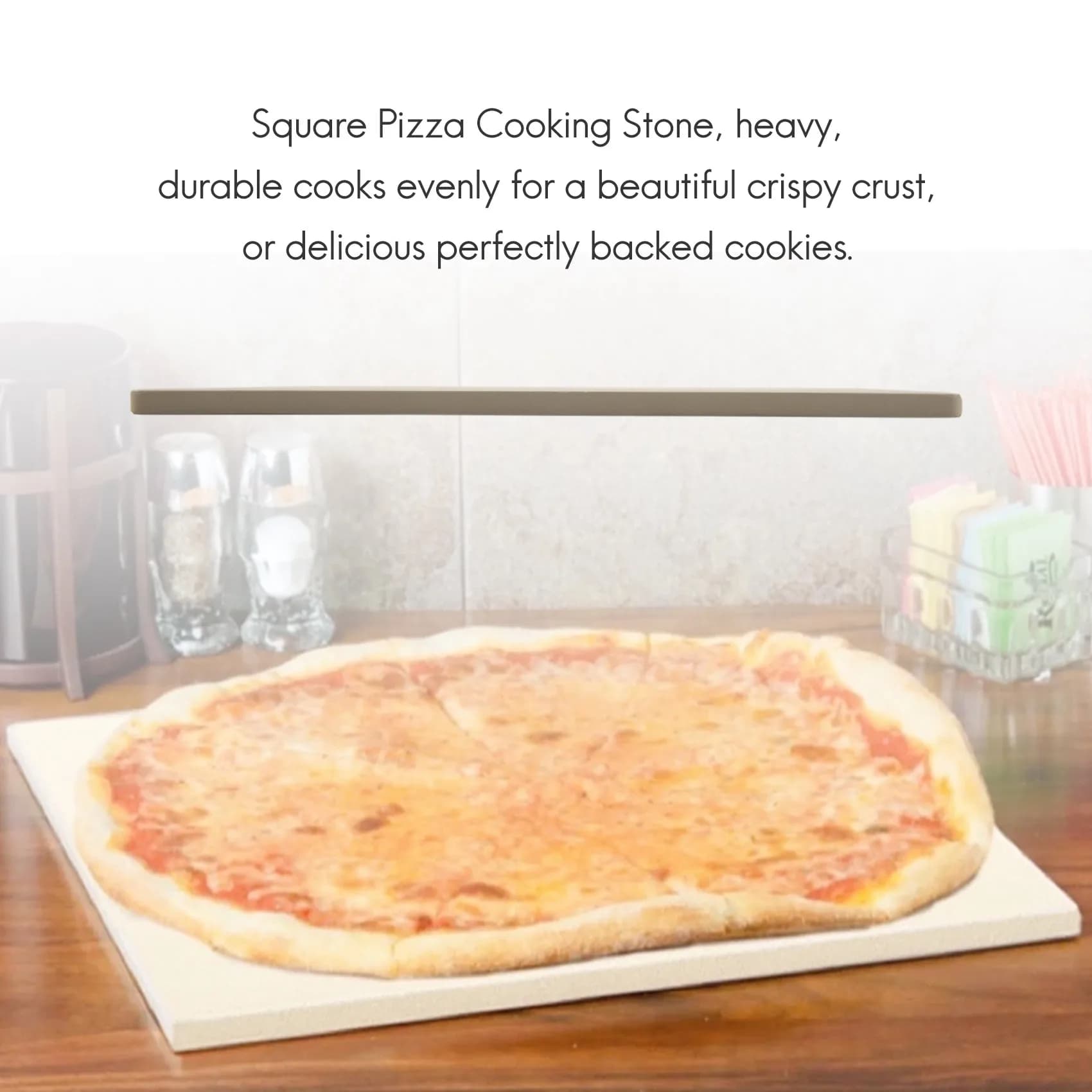 ABWY-Pizza Stone For Cooking Baking Grilling Extra Thick Pizza Tools For Oven And Bbq Grill Bakeware Bread Tray Kitchen Baking S