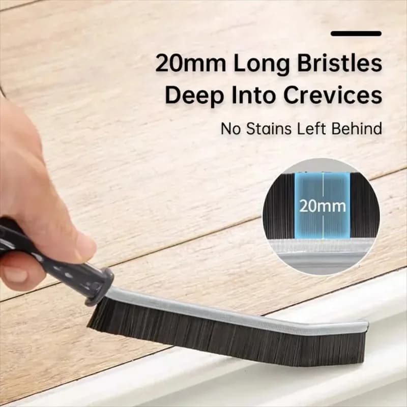Kit di Pulizia Multifunzionale con Spazzola per Fessure, Strumento per Pulizia del Bagno, Pulitore per Fughe con Setole Dure, Gadget per Pulizia Domestica