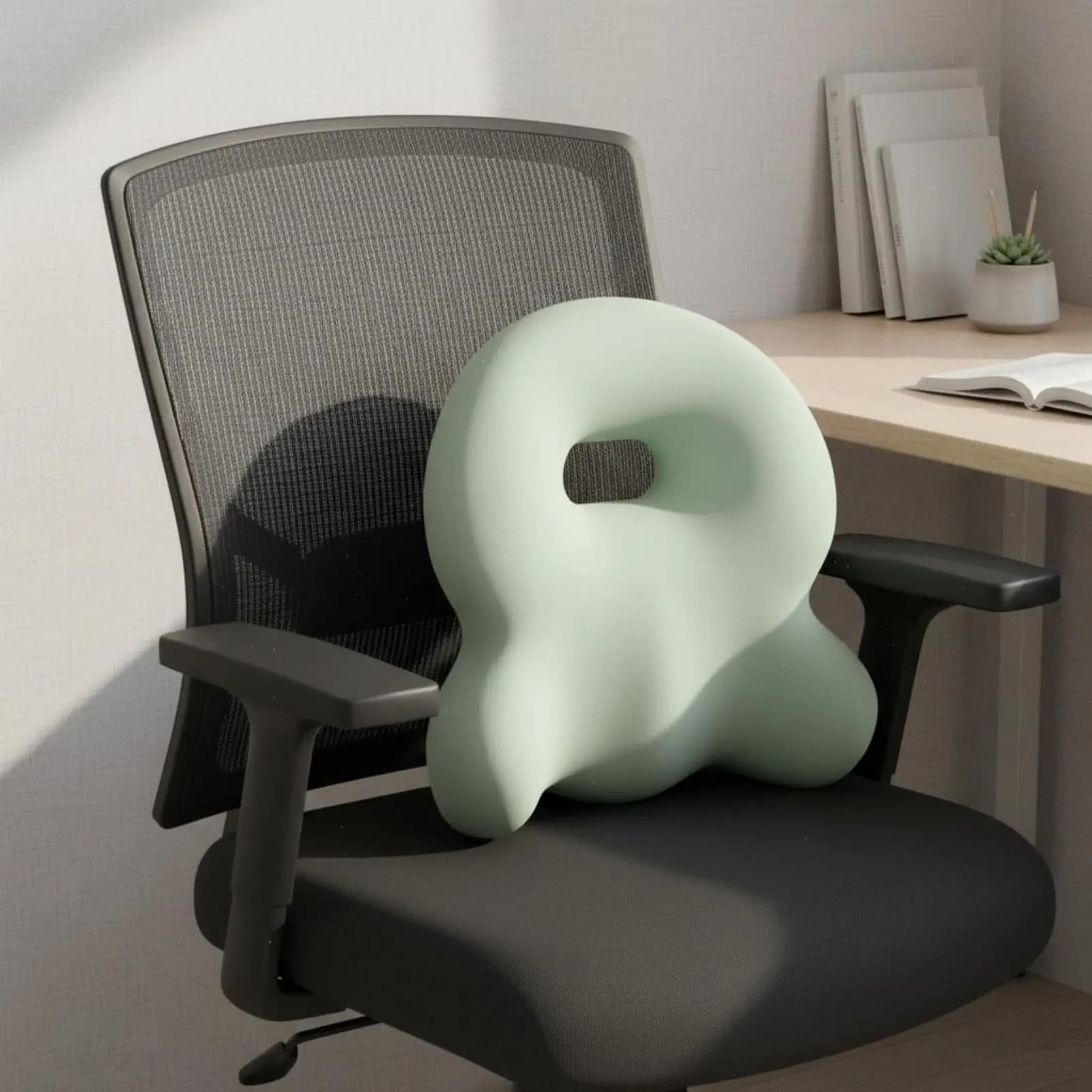 Cuscino di Supporto Ergonomico con Design Avvolgente, Cuscino di Supporto in Schiuma Adattiva, Leggero e Portatile per Auto