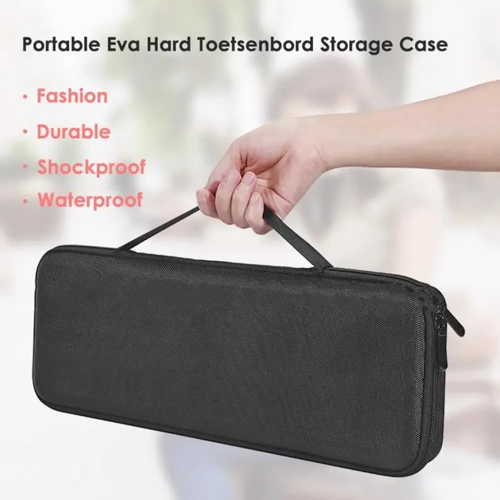 Utilizzato per tastiera Bluetooth wireless Borsa portaoggetti EVA guscio rigido tastiera meccanica borsa portatile rigida portatile