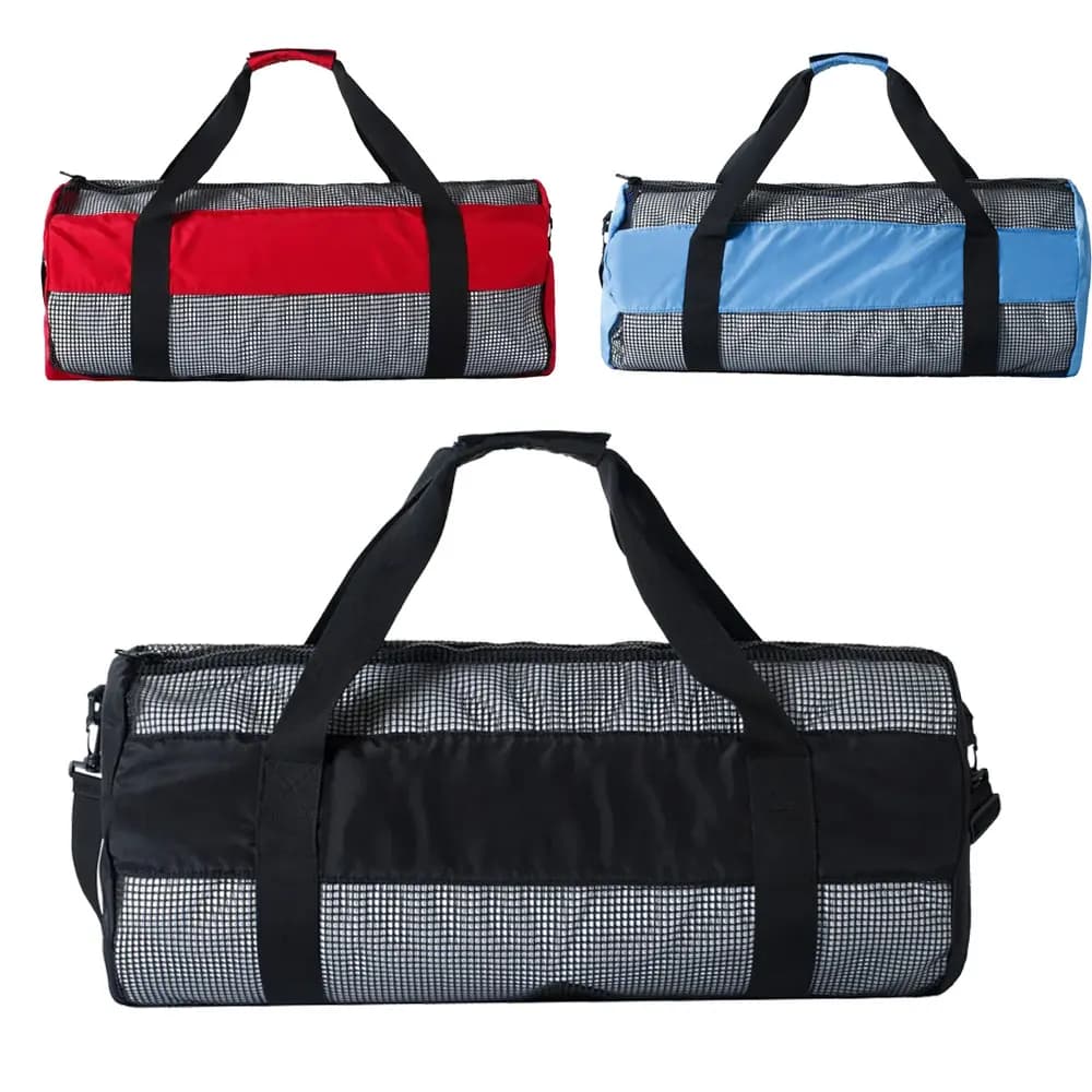 Borsone in rete resistente per immersioni subacquee Occhiali da snorkeling Muta Diver Gear Borsa da trasporto per riporre oggetti da viaggio