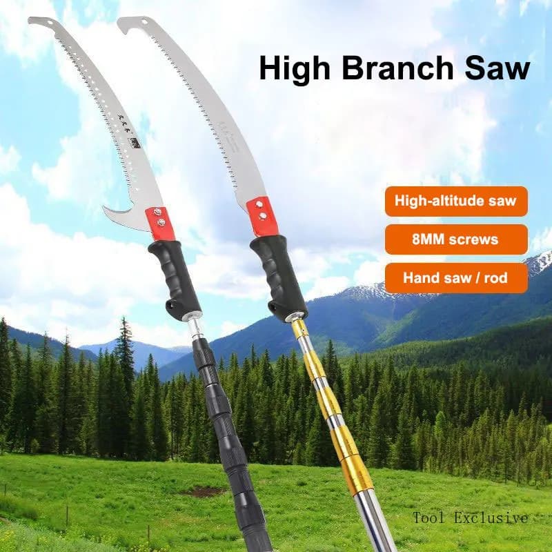 Telescopic pole saw Cesoia alternative for high branches Stainless steel high multifunctional saw Garden tool for resin fruit trees