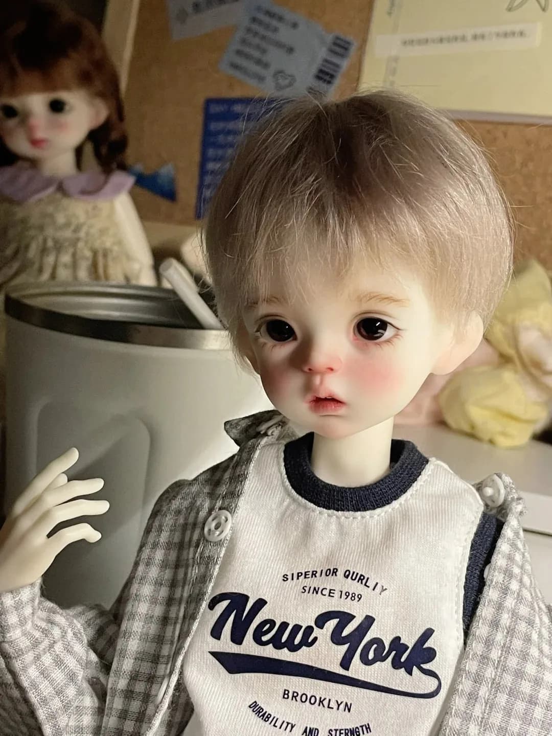 Nuovo 35 cm sd BJD neonata 1/4 carino divertente giocattolo Koi Opzionale Corpo articolare resina dessert vino nudo bambino spot trucco Spedizione gratuita