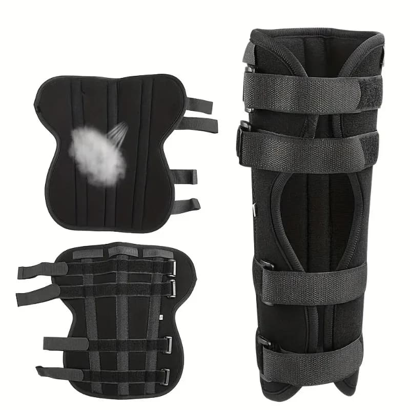 Supporto per Ginocchio con Cerniera, Fascia Regolabile per Stabilizzazione di Legamenti e Menisco, Cinturino di Supporto per Gamba
