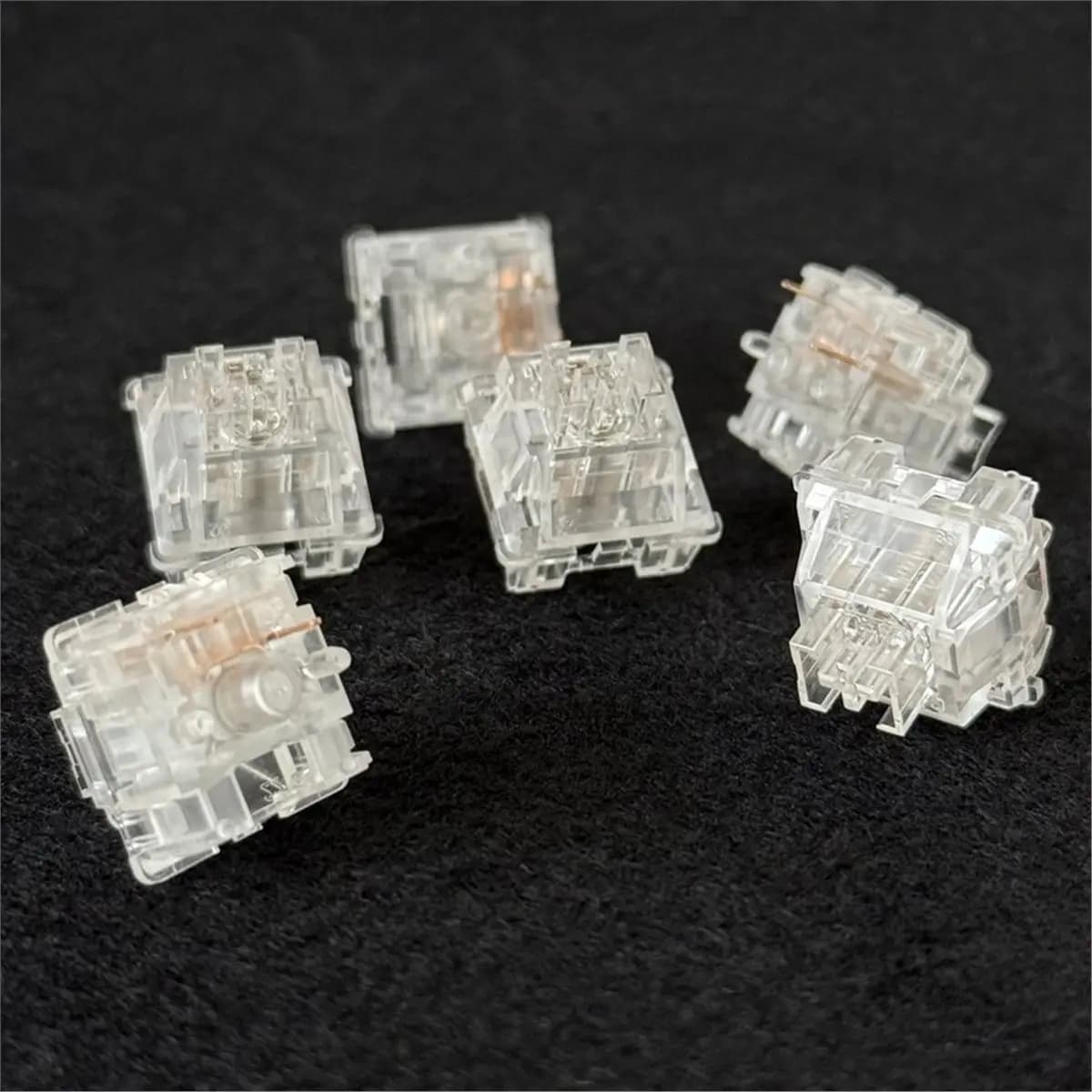 SWXF Ice Snow Keyboard Switches Silent 5 Pin Transparent Linear Switch Hot Swap Mechanical Keyboard Switches