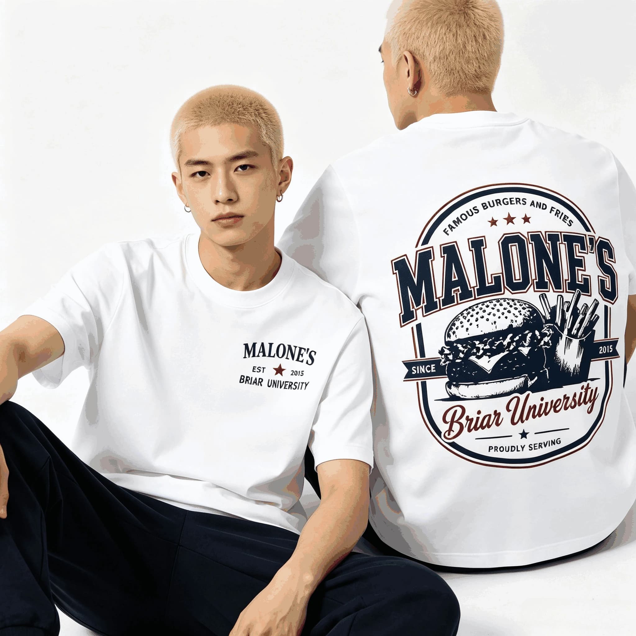 2026 Hot Sale Malone's Bar Off Campus TV Series Briar University Hockey T-shirt Men Women Y2K Gothic Cotton Oversized T-shirts