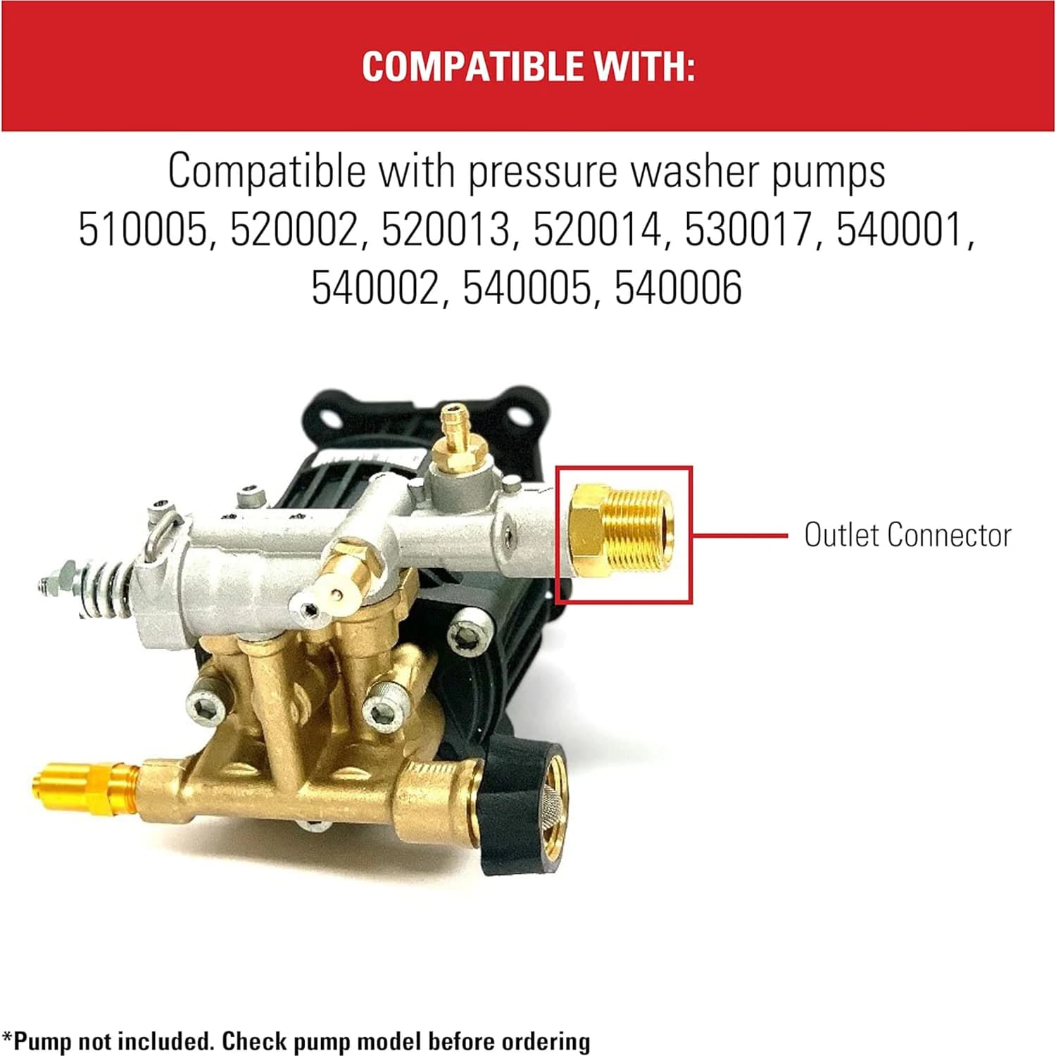 7106686 Adapter from G3/8 to M22 Pump output connector for washing machine Female threaded connector M22 for high pressure tube