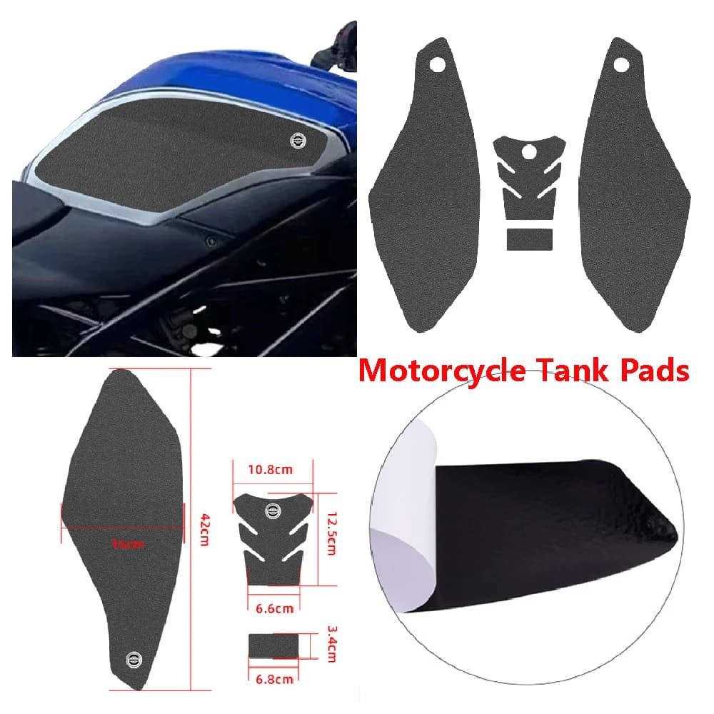 Adatto per Suzuki SV650 SV650X SV 650 650X ABS 2016-2024 Moto Rilievo del Carro Armato Carburante Lato Ginocchio Trazione Grip Anti Slip Pad Kit