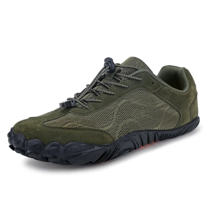 Men Women Wide Toe Outdoor Hiking Shoes, Breathable Non Slip Lightweight Sneakers for Trekking Fitness Walking Training