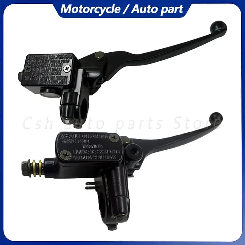 Pompa Freno Universale 7/8" 22mm per Moto, Cilindro Principale Anteriore, Leva Freno Idraulica per Moto da Cross, ATV, Quad, Ciclomotore, Scooter