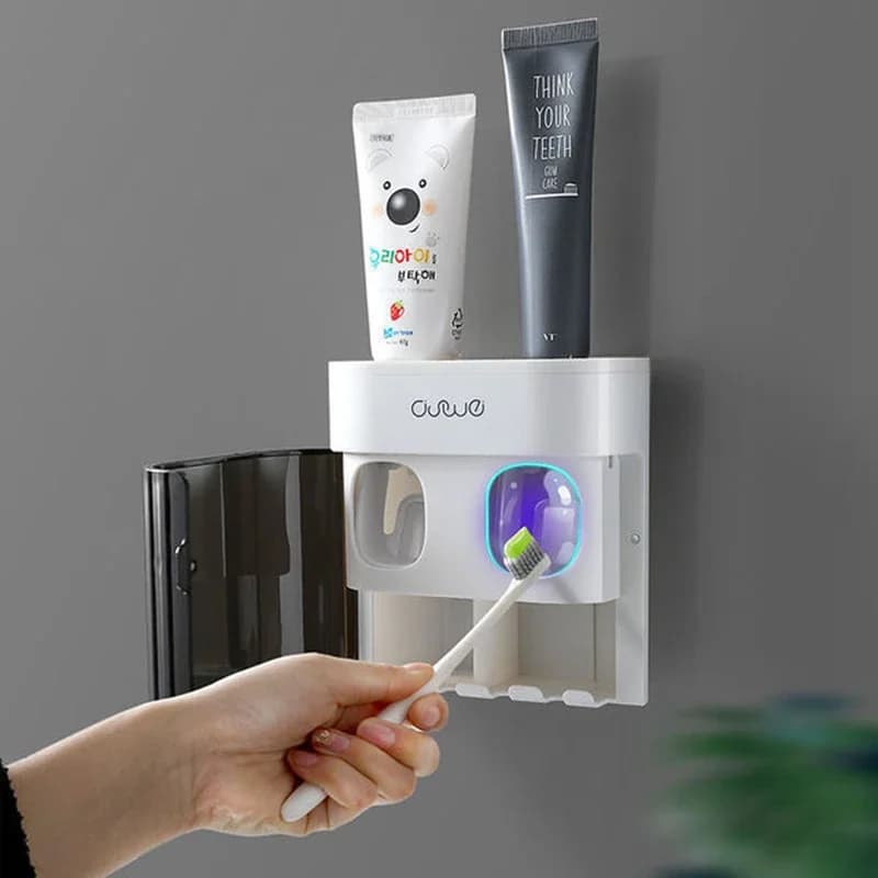 Portaspazzolino per bagno multifunzionale articoli per la casa Auto dentifricio spremiagrumi scaffali accessori per il bagno