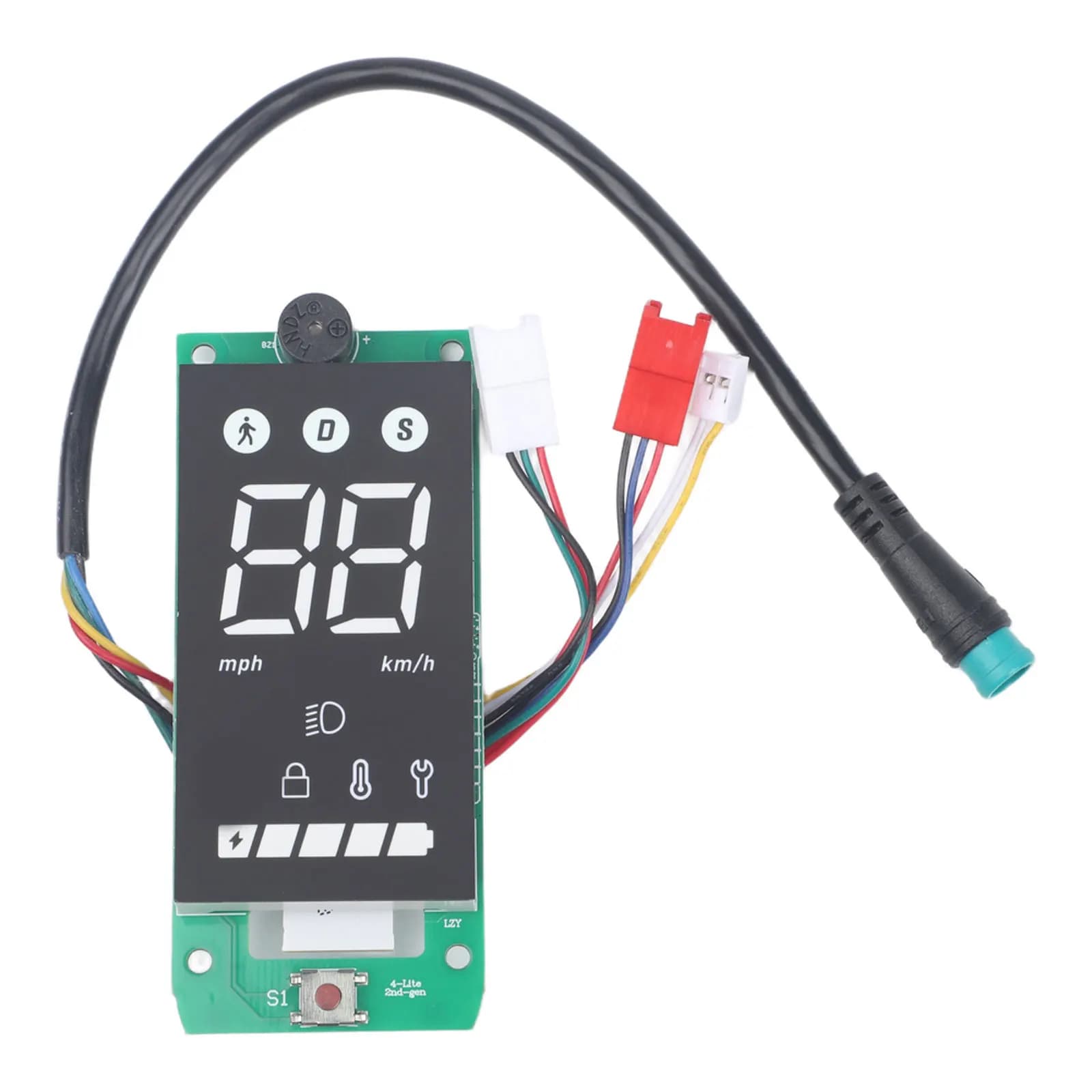 /LCD /Display /Instrument Panel For For Xiaomi 4 Lite 2nd Gen Electric Scooter Control Dashboard Replacement Part ABS Green