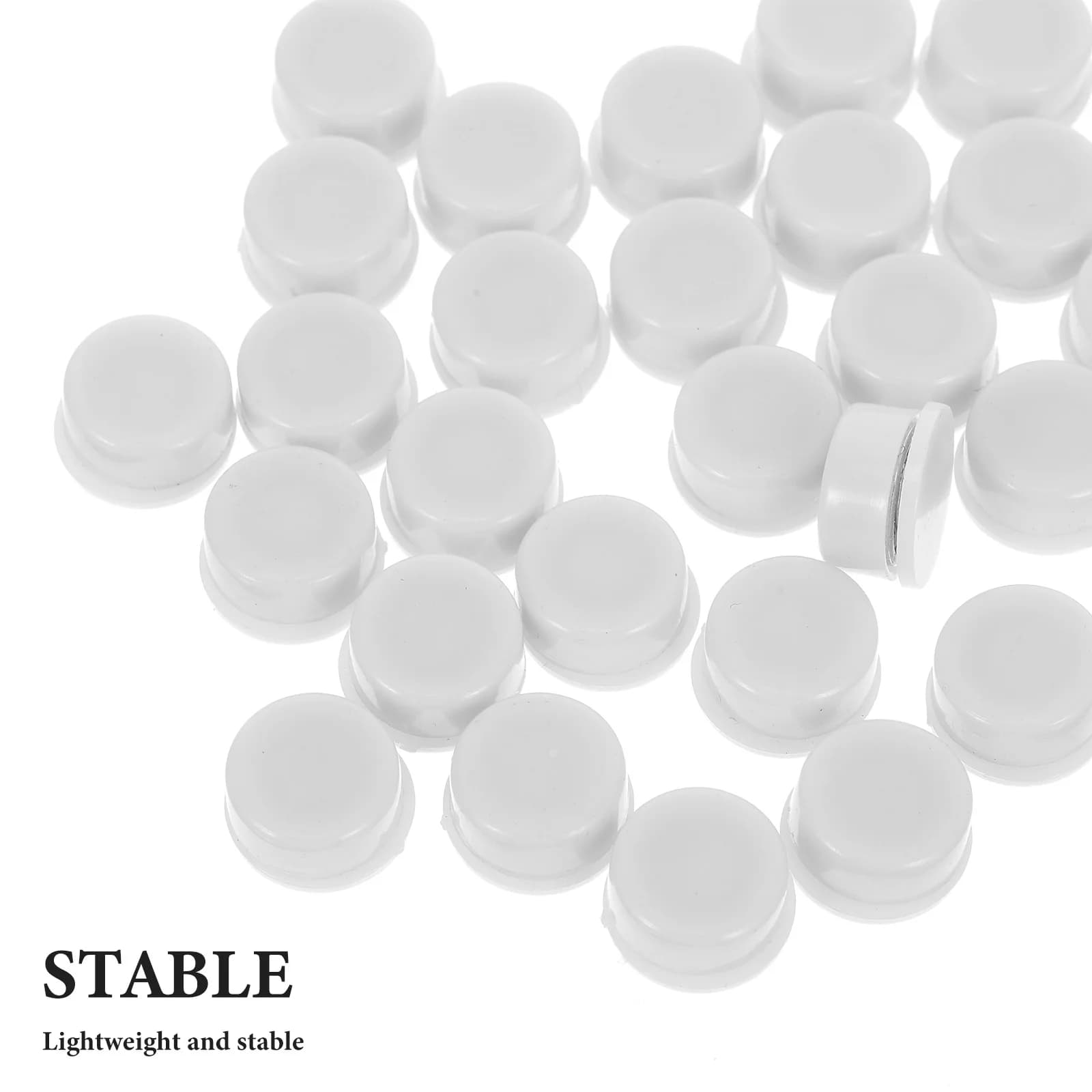 30 Bearings for Tree Windmill: Rotating Bearing for Nail Art 3D For Charm Rotating Accessories for Craft Jewelry DIY Ball White Miniature