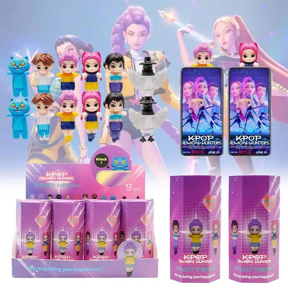 New Cute Kpop Idol Anime Blind Box Kpop Women's Group Mini Anime Character Decoration PVC Material Children's Birthday Gifts