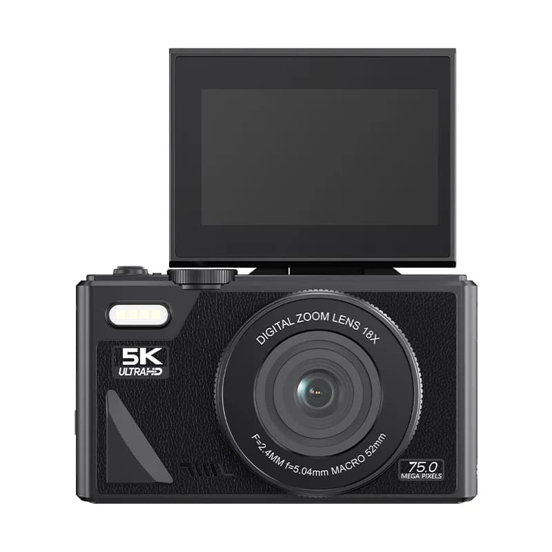 Fotocamera Digitale DSLR Compatta e Leggera W1 ad Alta Definizione WD08, Micro Single per Principianti, 4/5K Selfie