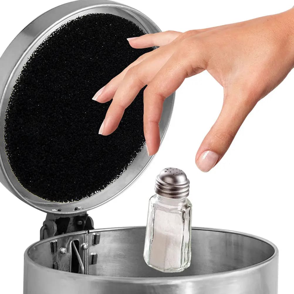 12Pcs Kitchen Compost Bin Charcoal Replacement Filters Carbon Filter Pads Trash Can Deodorizer Filter Replacement Cotton