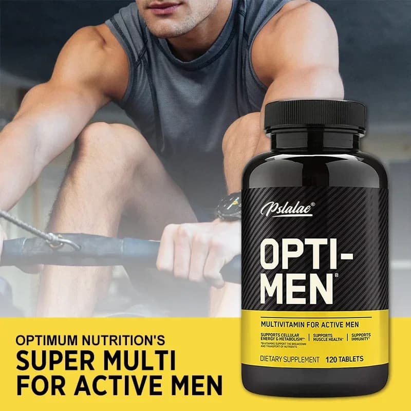 Opti-Men, vitamin C, zinc and vitamins D, E, B12, for immune support supplement, daily multivitamin supplement for men