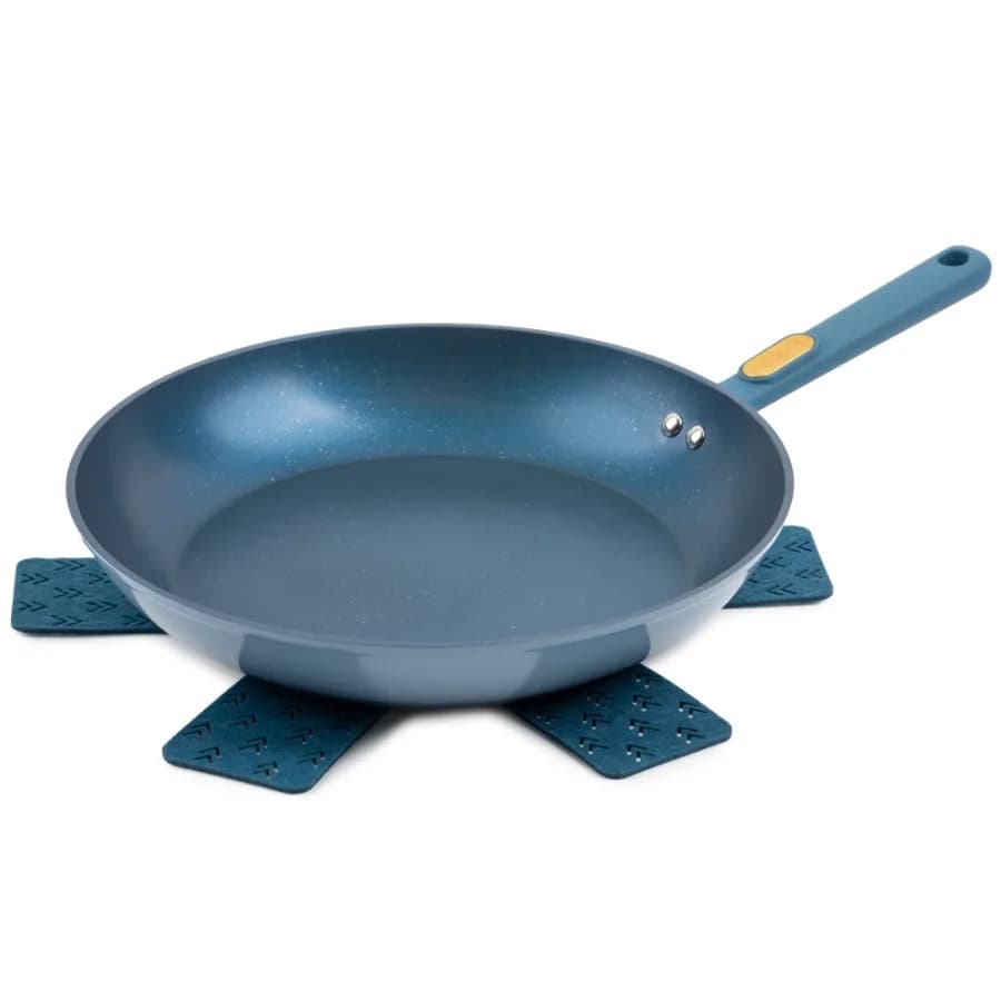 Thyme and Table 12.5" Non-Stick Fry Pan - Blue Granite Collection