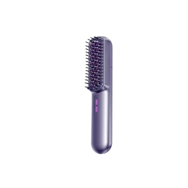 Pettine a Vapore per Lisciare i Capelli con Ioni Negativi, Senza Danni ai Capelli, Ferro Arricciacapelli, Pettine Piccolo per Capelli Lisci e Ricci, Modello in Plastica LDY