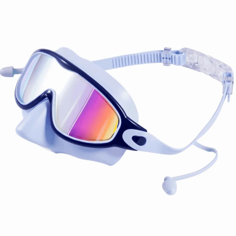 Anti-UV Wide View Swim Goggles Anti-Fog Large Frame Swim Glasses UV Protection Silicone Swimming Goggles Outdoor Swimming