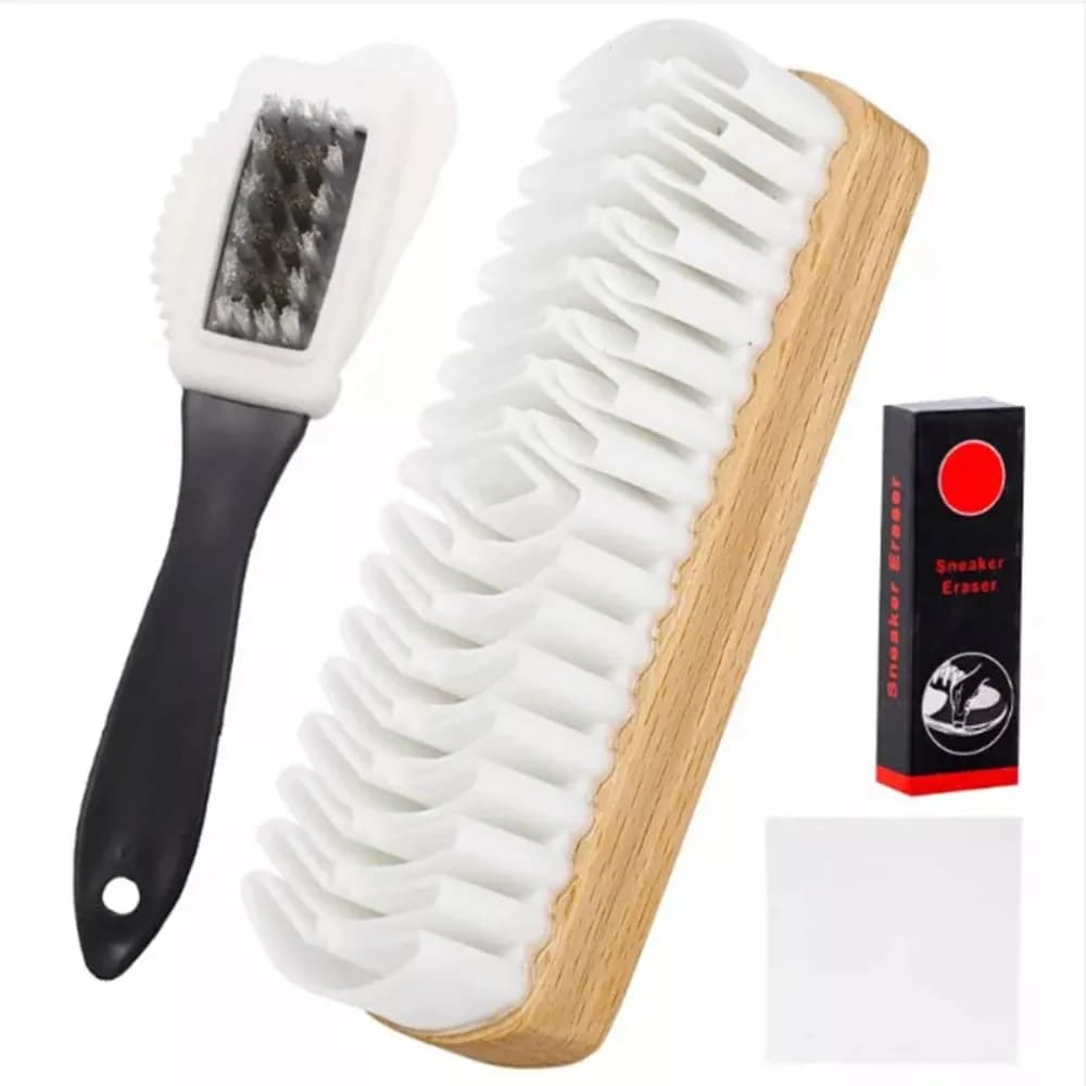 4 Pz/set Nuovo Kit di Spazzole in Pelle Scamosciata per Rimozione Macchie con Gomma Strumento di Pulizia Uso Domestico Kit di Spazzole in Nubuck Stivali Panno di Pulizia per Scarpe