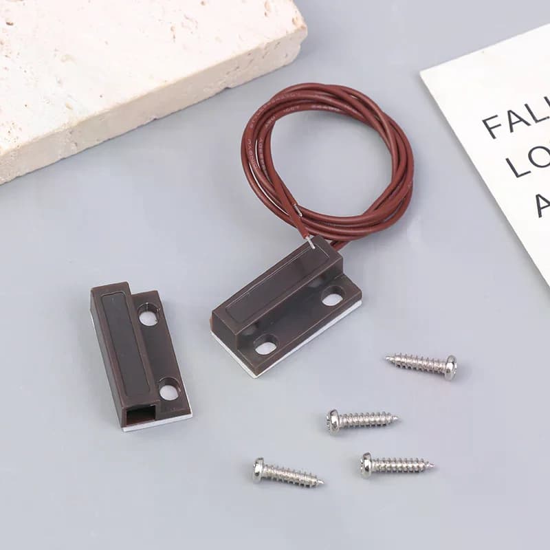 Sensore Magnetico Cablato MC-38A per Porte e Finestre, Interruttore NC/NO per Sistema di Allarme Domestico, Rilevatore Reed Switch
