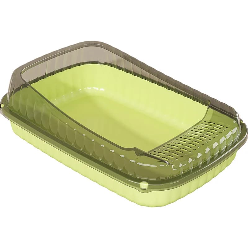 Semi - enclosed Open - design Cat Litter Box, Large & Thickened, Kitten - friendly for Cat - owning Households