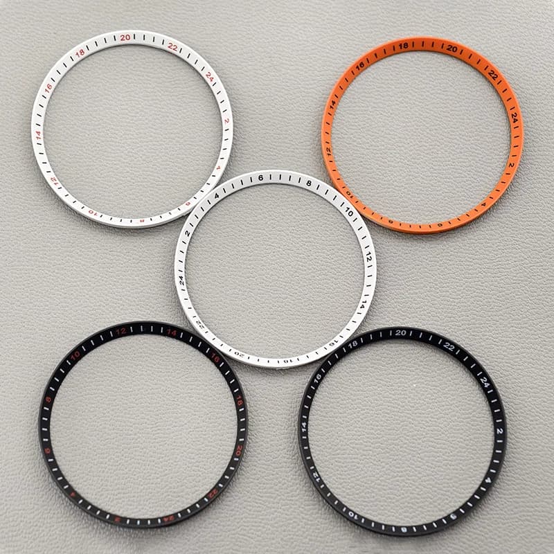 Anello capitolo diametro 30,5 mm adatto per custodie per orologi SKX007 SKX009 SRPD Sostituisci l'anello interno in plastica NH35 NH36 Parti della cassa dell'orologio Refit