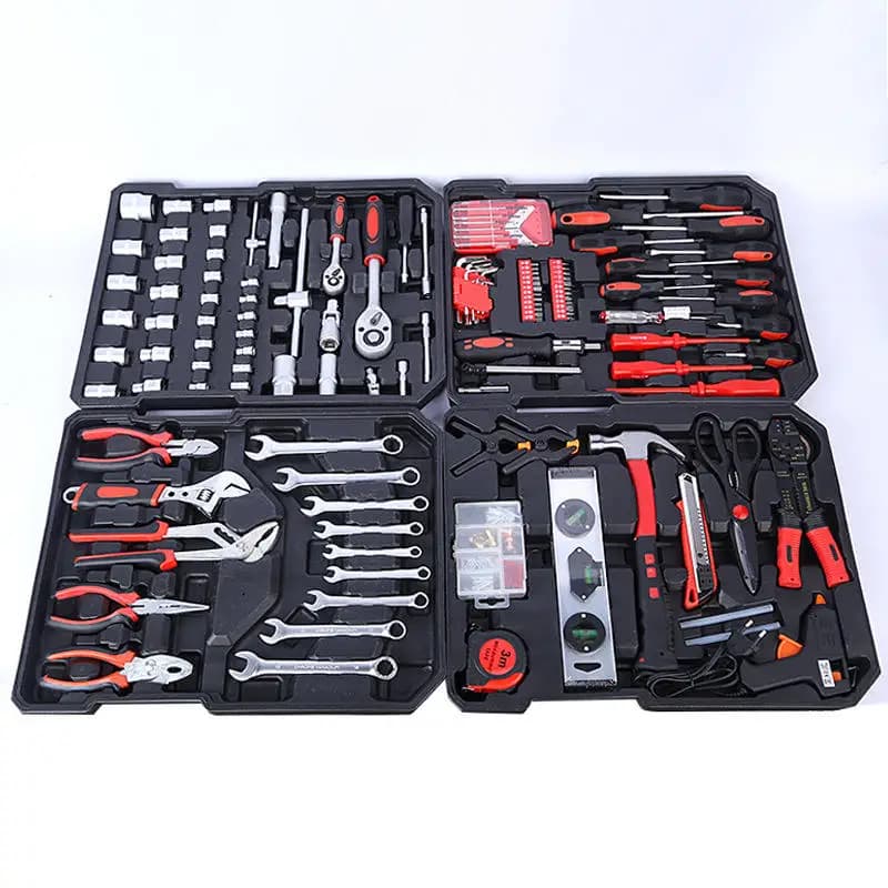 Professional Tool Kit 499 Pieces, Manual Tools Set, Wheel Laptop, Repair, Home Use