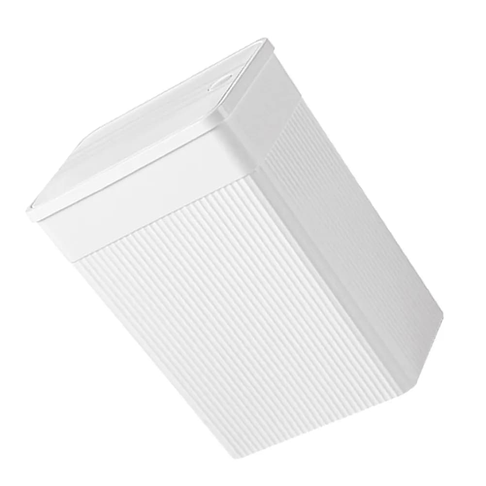 Cestino per Rifiuti Sottile a Pressione in Robusto Materiale PP per Bagno, Camera da Letto, Cucina, Ufficio, Moderno Cestino Piccolo con Coperchio