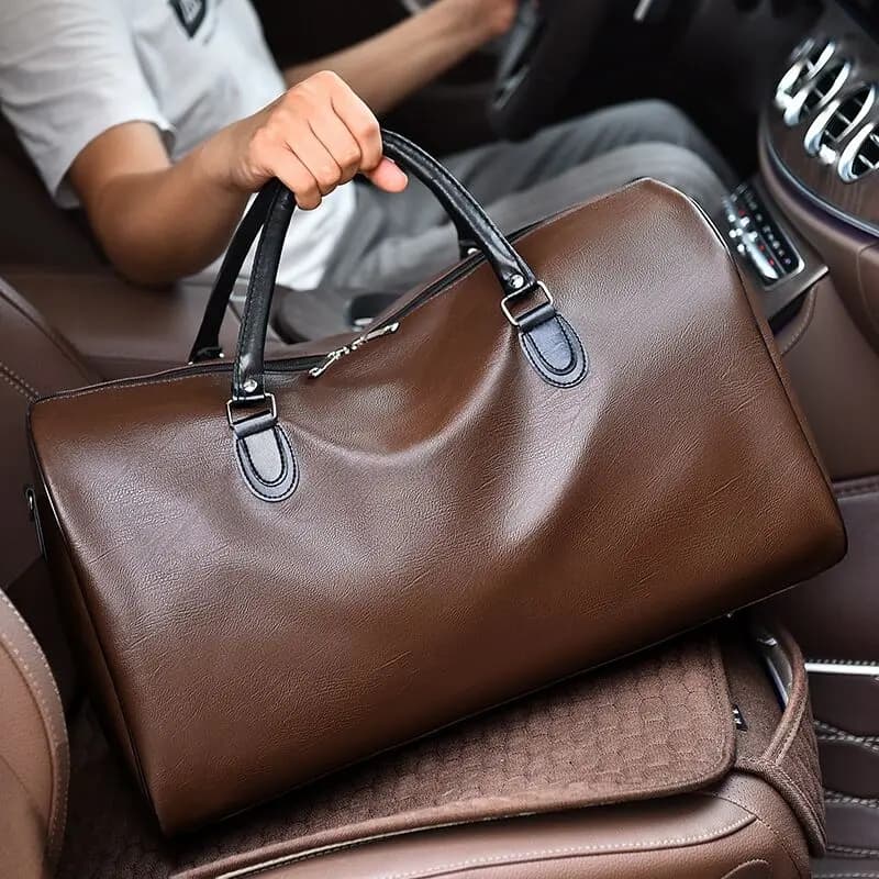 Men's Business Travel Bags Large Capacity Leather Bags Travel Bag Organizer Bag Tote Sports Bag for weekend