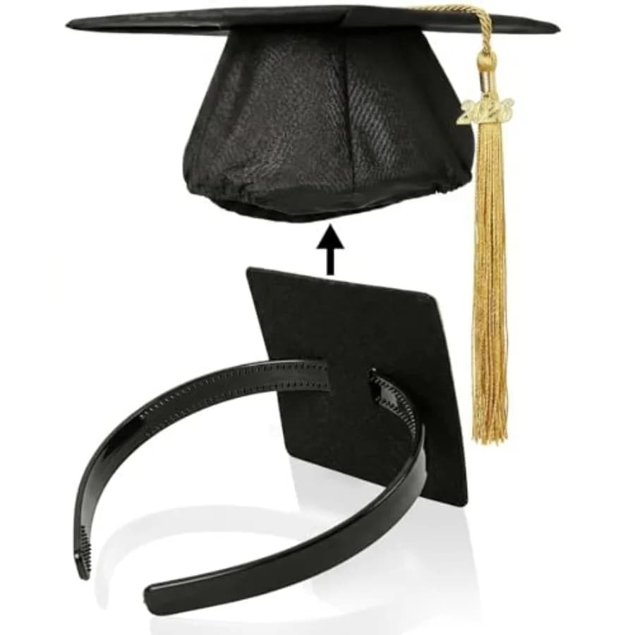 Graduation Cap Headband, Firm Anti-fall HairBand for Graduation Hat, Graduation Gifts Hat Accessories for Graduates, Students,