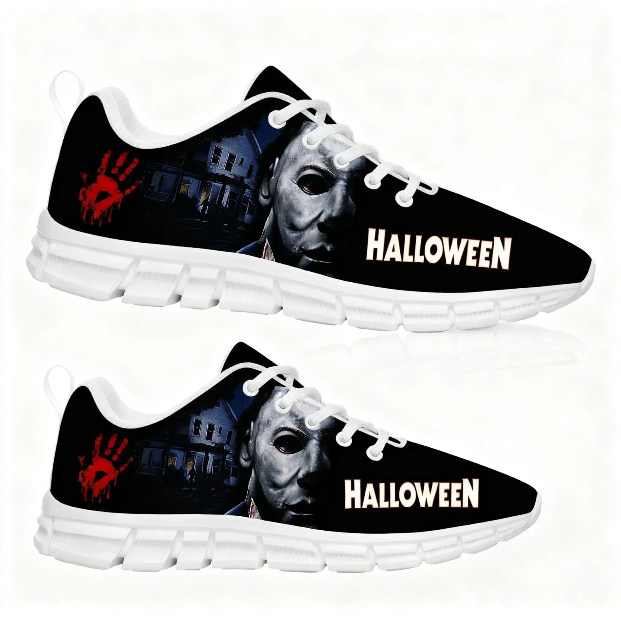 Michael Myers Halloween Killer Sports Shoes Sneakers da uomo, da donna, per adolescenti, scarpe da ginnastica leggere, alla moda, casual, personalizzate