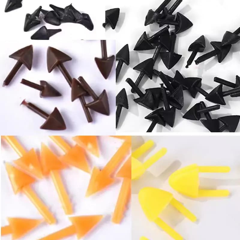 50PCS Bocca di Animale Giocattolo di Plastica Risultati per Fai Da Te Risultati di Bambole di Peluche Animale di Peluche Bambola Principessa Giocattolo Becco Arte Occhio Bocca di Pulcino