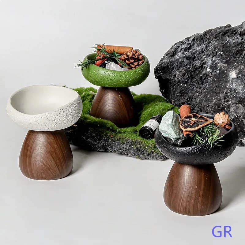 Aromatherapy Diffuser Stone Cinnamon Essential Oil Long-Lasting Scented Candle Holder Gift