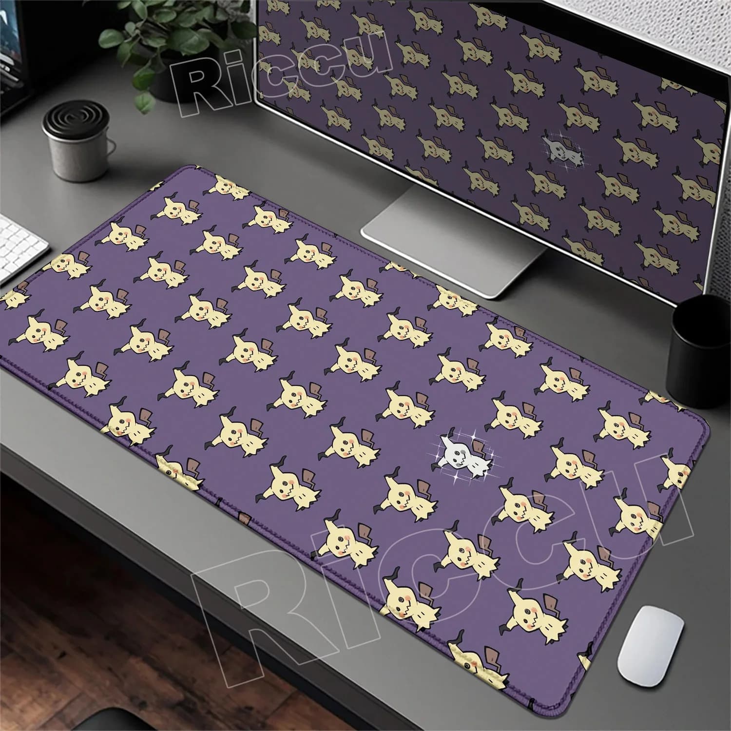 Nuovo tappetino per mouse P-pokemon Mimikyu tastiera grande Mousedesk Pad tappetino per mouse da gioco in gomma antiscivolo tappeto per mouse per laptop tappetino da tavolo da gioco