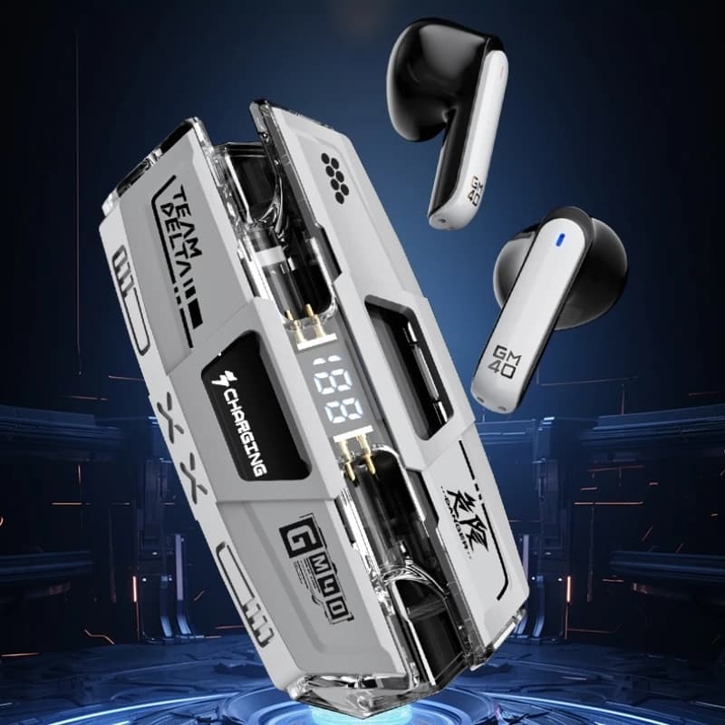 Cuffie wireless TWS Bluetooth 5.3 Cuffie da gioco GM40 Cuffie audio stereo Cuffie HiFi Dual Mode per musica da gioco