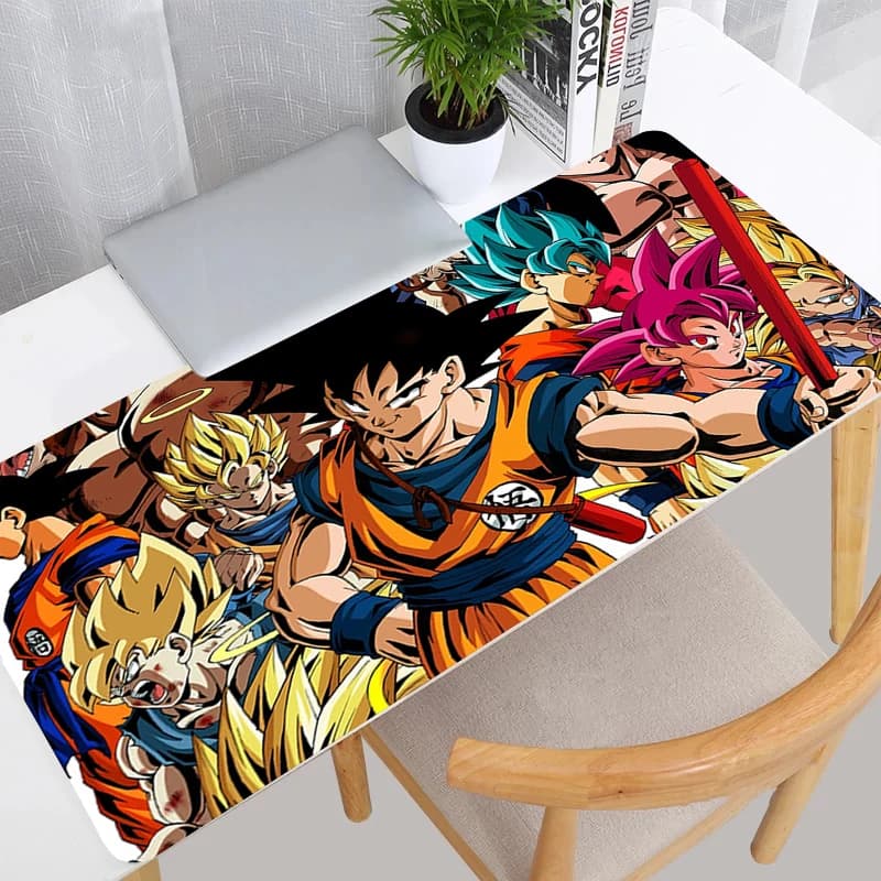 Popular Mouse Pad Dragon Ball DBZ PC Computer Gaming Accessories Natural Rubber Large E-sports Mousepads Gamer Keyboard Desk Mat