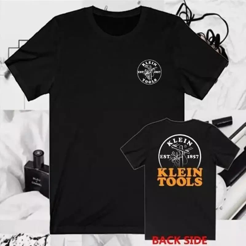Klein Tools Est. 1857 Logo Black T-Shirt For Fan Size S to 5XL