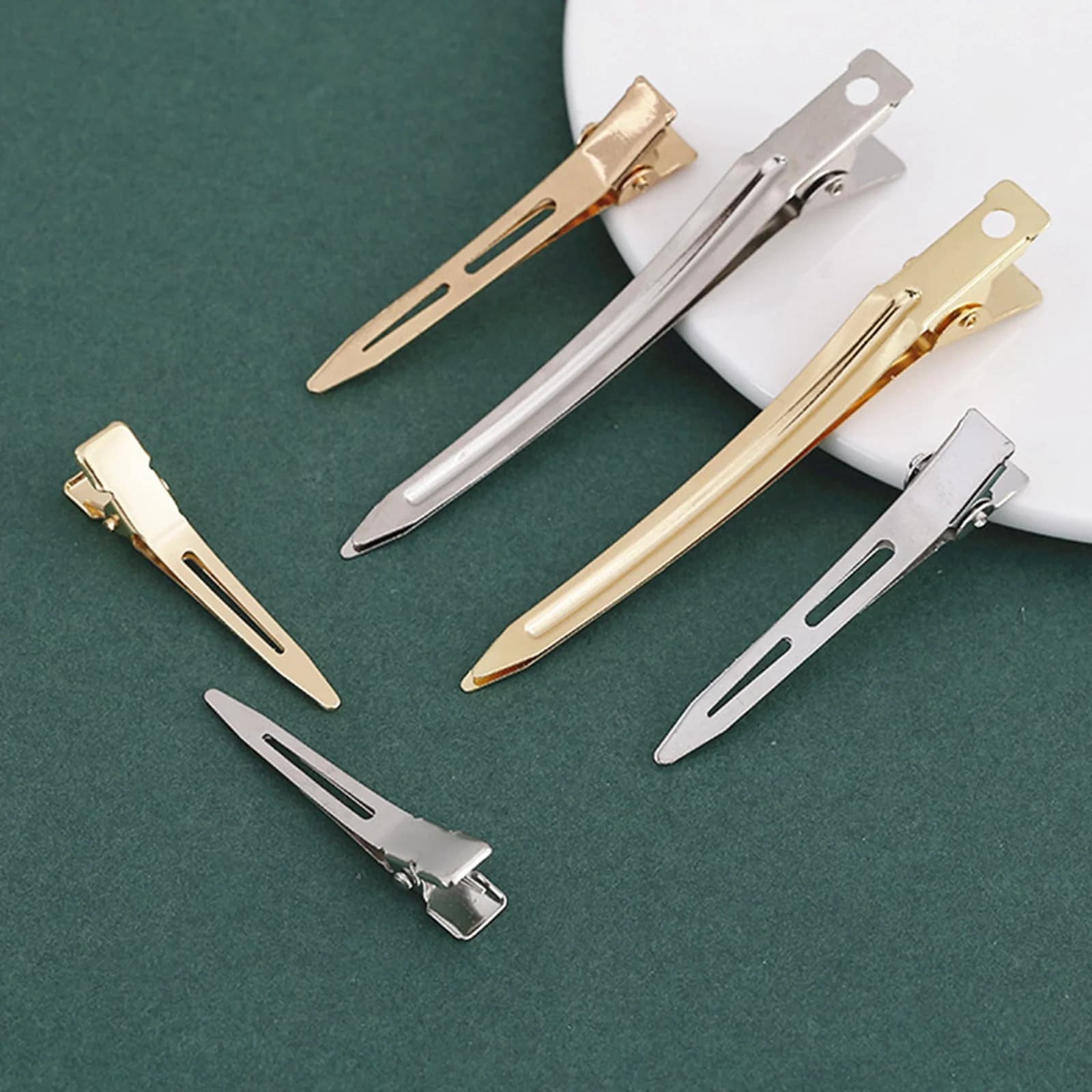 25-piece metal crocodile hair clips, single-point smooth design, with no teeth available in size 45 mm