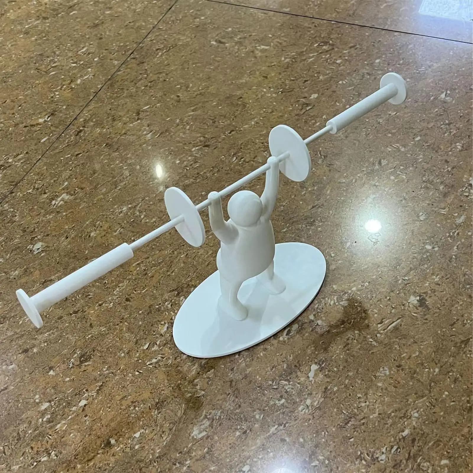 Porta carta igienica da bagno Figura di sollevamento pesi stampata in 3D Supporto per carta igienica Supporto per carta igienica Novità Supporto decorativo