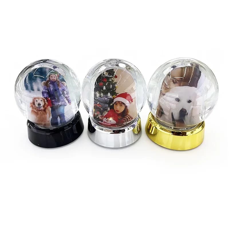 10 Pieces Photo Frame Vacuum Plastic Spherical for Sublimation, Home Decoration, Photo Frame with Thermal Transfer