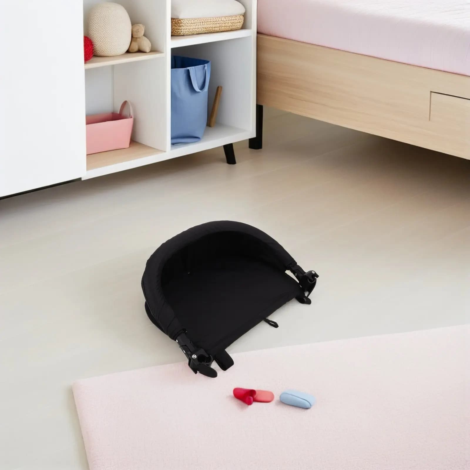 Poggiapiedi per Passeggino, Supporto per Gambe Imbottito Pieghevole, Angolo Regolabile, Estensibile, Accessorio per Passeggini