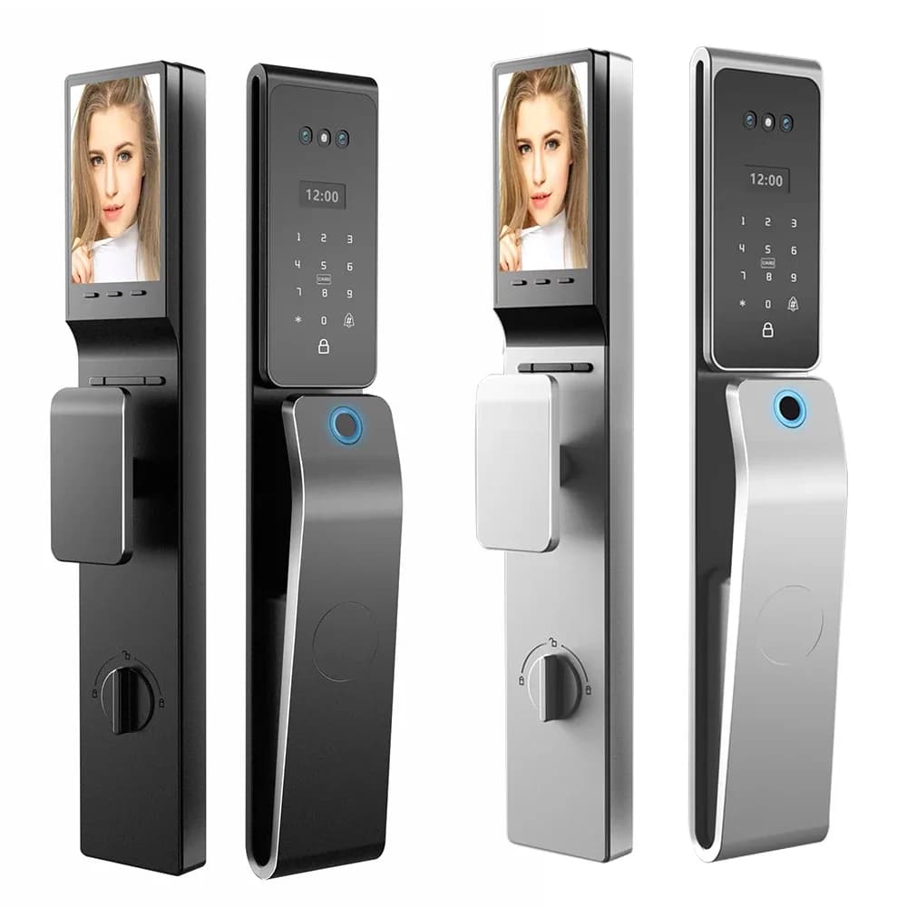 Serratura digitale NFC WiFi per porta Smart Home con riconoscimento facciale 3D e vena palmare, funziona con Tuya