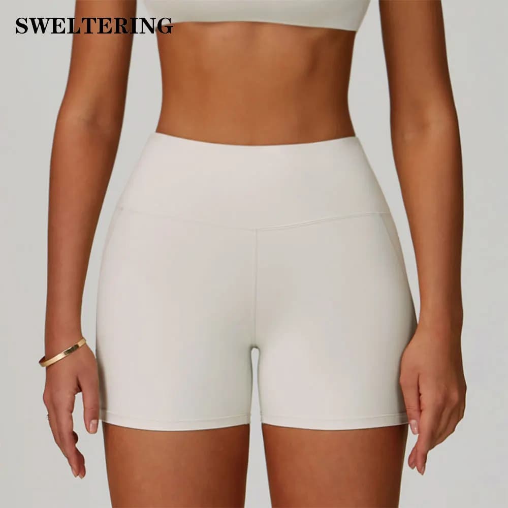 Pantaloncini da yoga da donna, pantaloncini sportivi a vita alta, pantaloncini da ciclismo slim fit, pantaloncini push-up per il sollevamento dei glutei, pantaloncini da palestra, pantaloncini da corsa, pantaloncini da biker ad alta elasticità, pantaloncini da allenamento