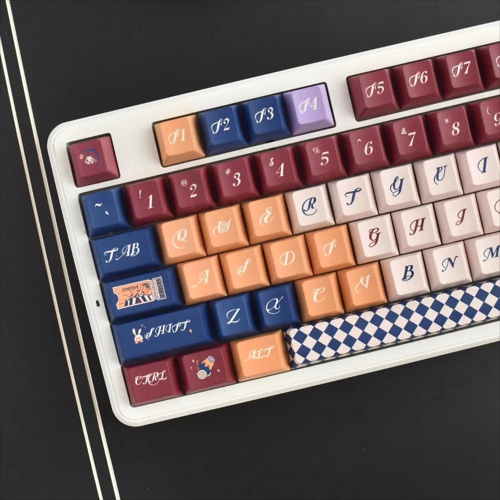Copritasti Cherry Profile: sub colorante su 5 lati, tema simpatico circo, set di copritasti PBT in stock! 🎪