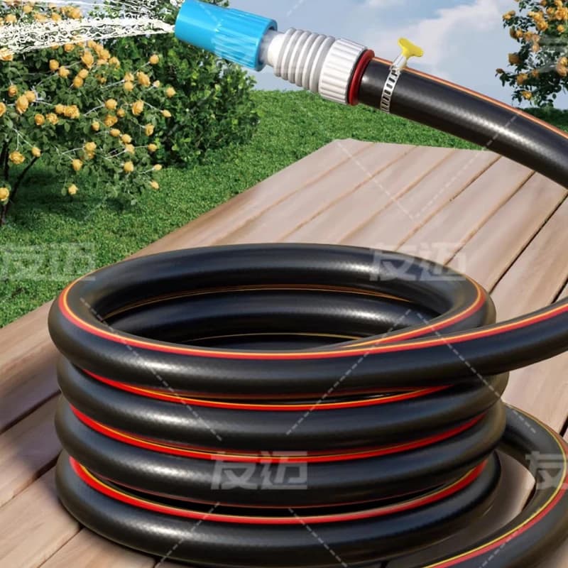 Supporto a parete per tubo da giardino estensibile, tubo per lavaggio auto, tubo a collo d'oca per irrigazione automatica di piante, tubo per pistola termica in PVC